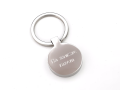 Breloczek okrągły - grawer dedykacji 