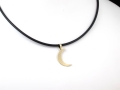 Godlen moon pendant