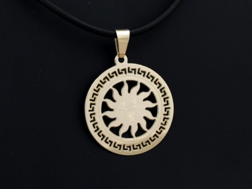 Złoty wisior Słońce