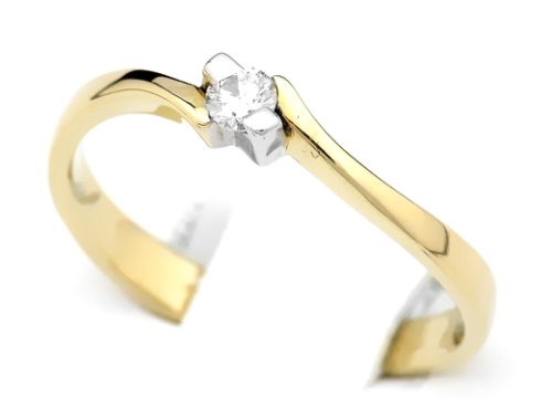 Pierścionek z diamentem