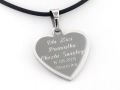 serduszko z grawerem dedykacji