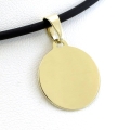 Złota okrągła zawieszka 
