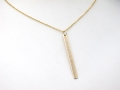 Złoty naszyjnik ze sztabką 