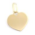 Złota zawieska serce