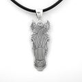 Srebrny wisior głowa konia na wzór tatuażu