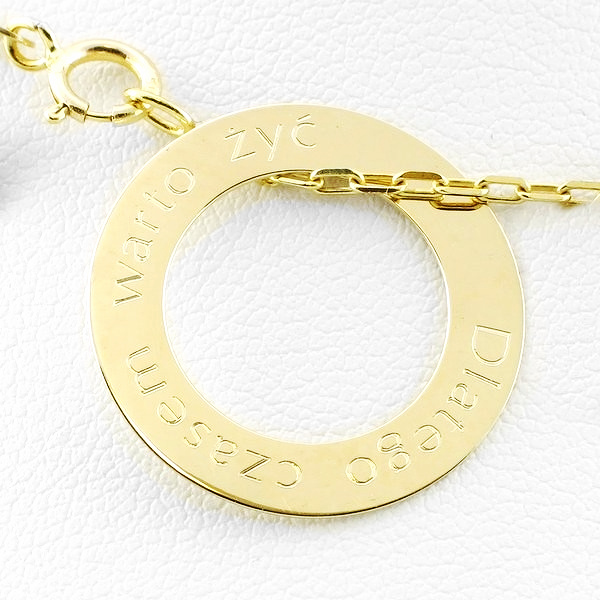 złoty krążek 19/13 mm pod grawer