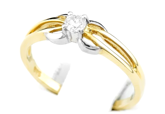 Pierścionek z brylantem