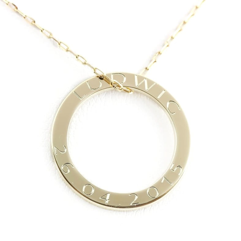 grubszy złoty krążek 20mm