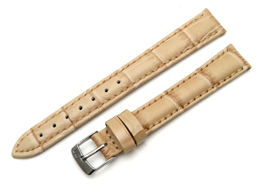 Pasek do zegarka beżowy 14mm