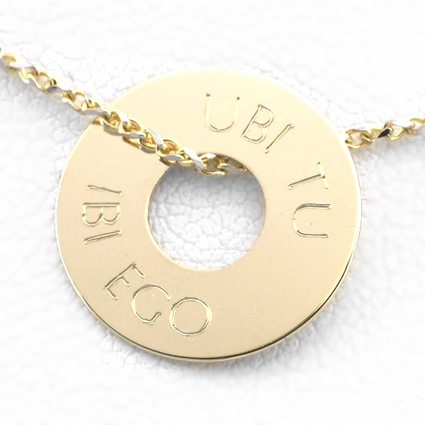 złoty krążek z grawerem