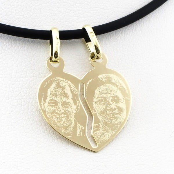 złote serduszko do przełamania pod grawer