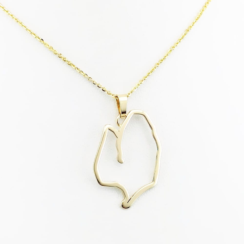 Złote serce inspirowane rysunkiem odręczym