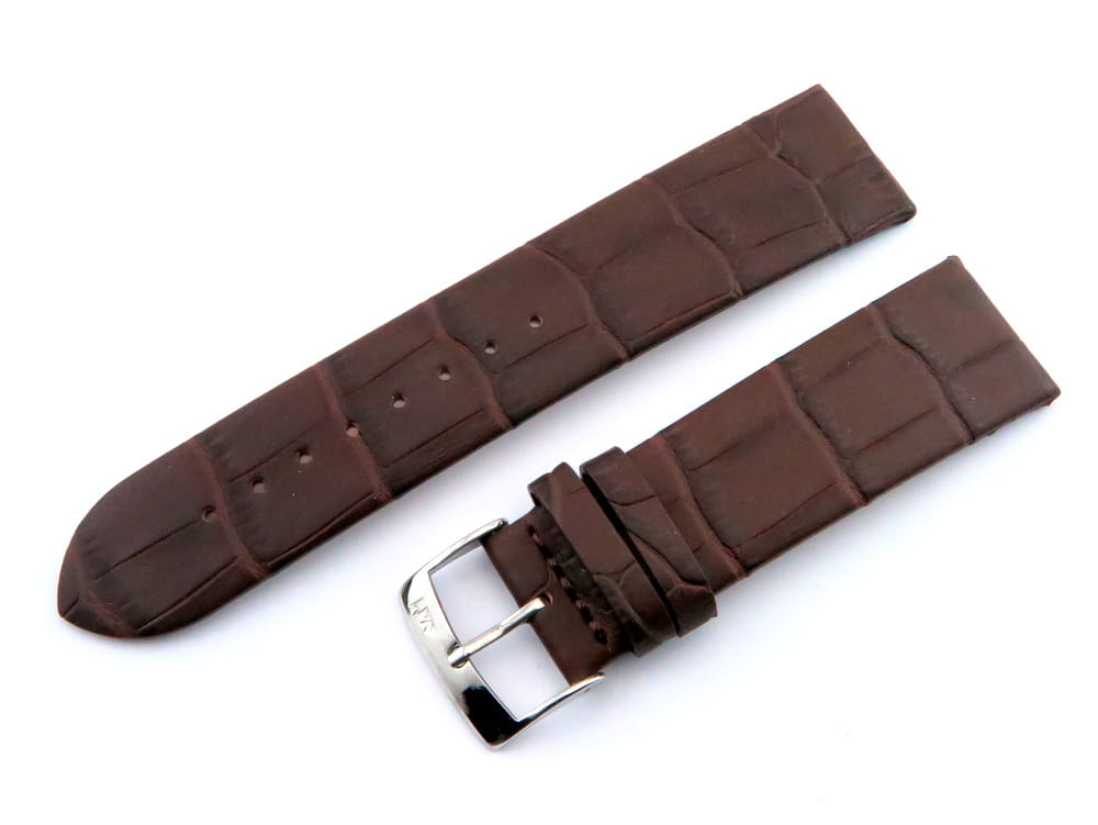 Pasek  do zegarka brązowy mat 22 mm