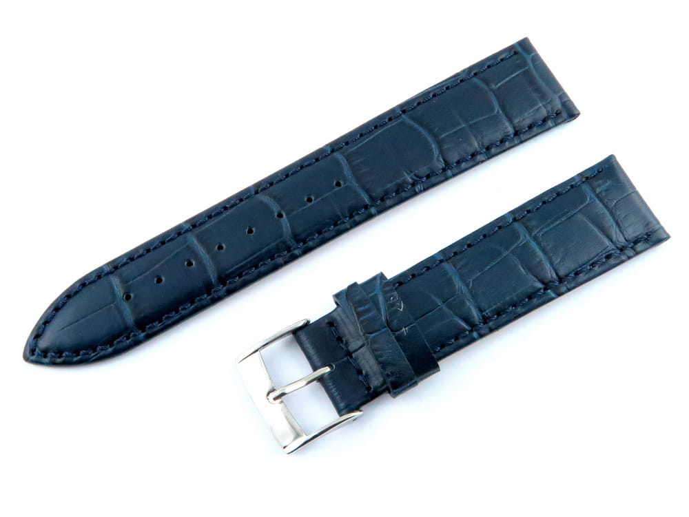 Pasek do zegarka granatowy mat 20 mm