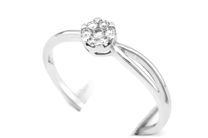 Pierścionek z brylantami