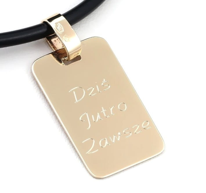 prostokątny nieśmiertelni pod grawerunek