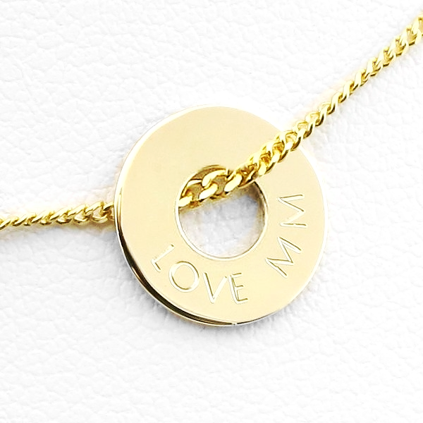 złoty krążek pod grawer 8/3 mm