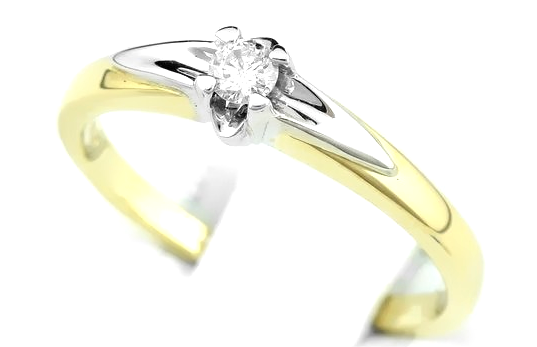 Pierścionek z brylantem
