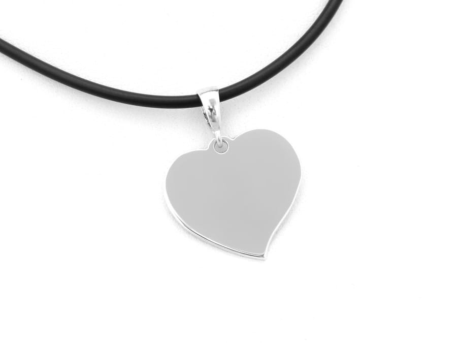 Srebrna zawieszka serce