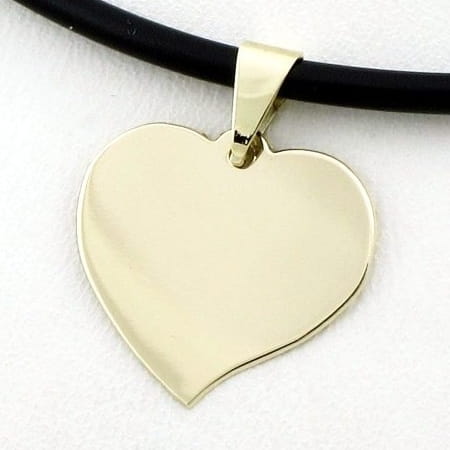 złota zawieszka serduszko