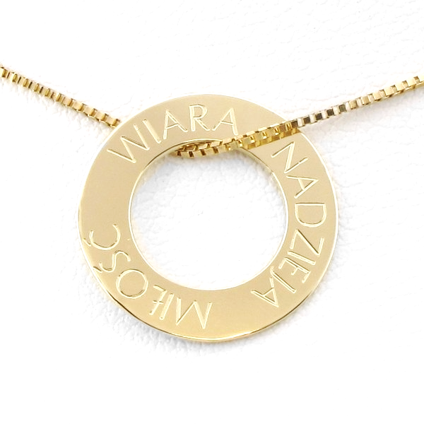 złoty krążek 14/8 mm 