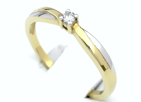 Pierścionek z brylantem