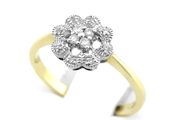 Pierścionek z brylantami 